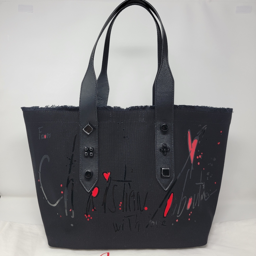 CHRISTIAN LOUBOUTIN Frangibus Medium Printed Canvas Tote Bag